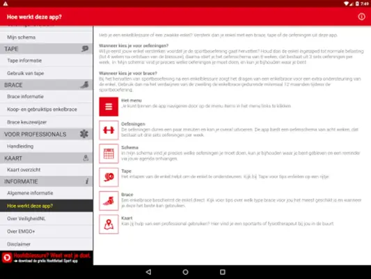 Versterk je Enkel android App screenshot 0